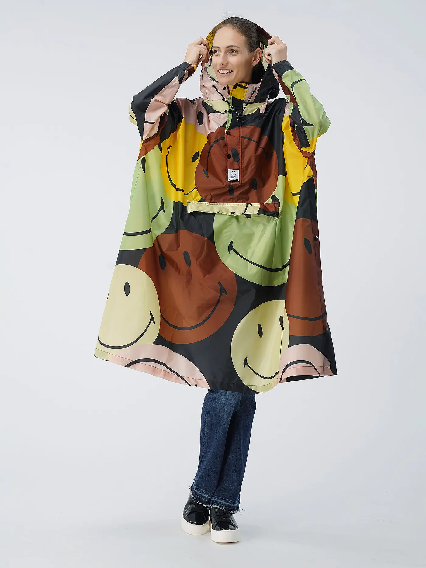 RAINKISS | Regenjacke - Regenponcho RETRO SMILEY | 